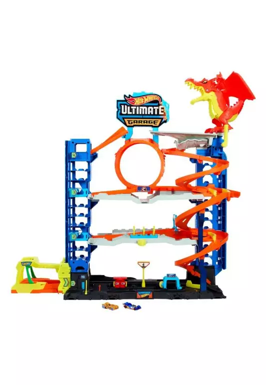 Hot Wheels City Ultimate Garage Playset With 2 Die-Cast Cars, Toy Storage For 50+ Cars