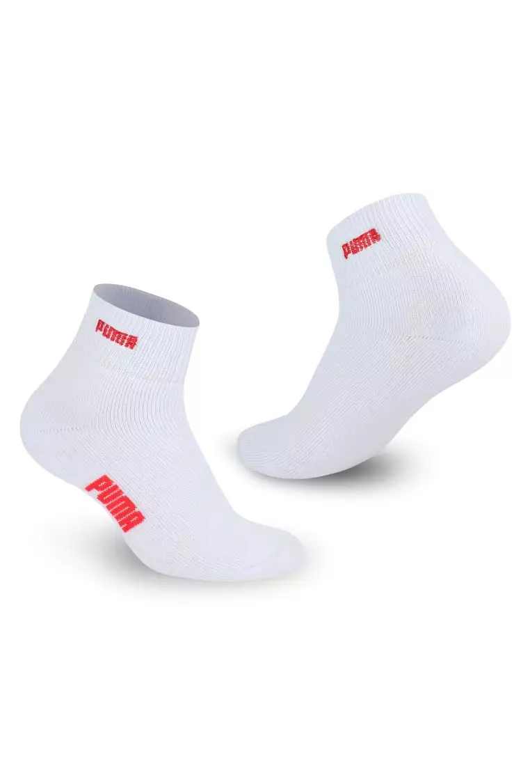 Puma Boys’ Embroidered Cotton Sports Ankle Socks 3 pairs in a pack PBSEG5