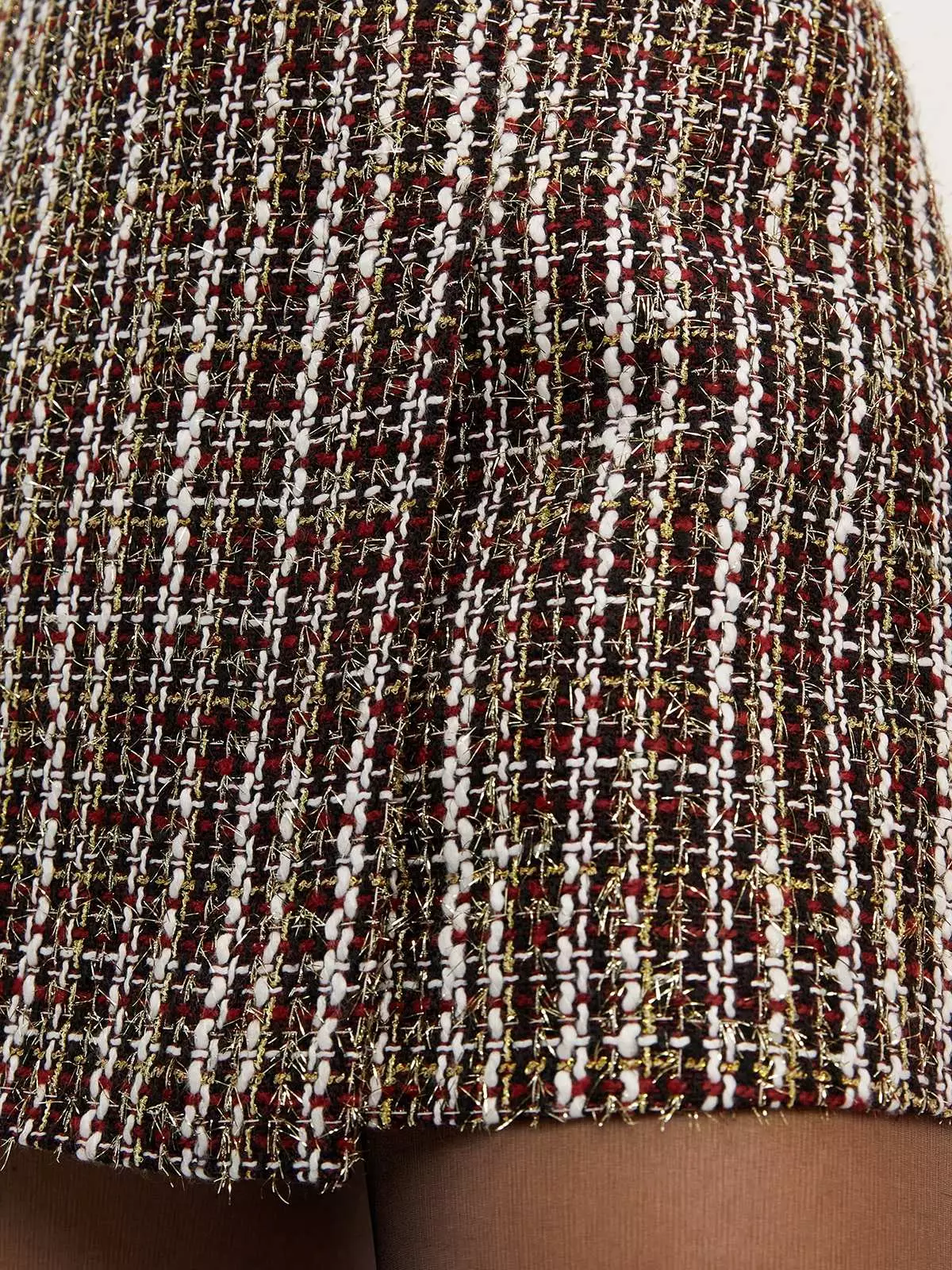 Tweed Skirt - Red