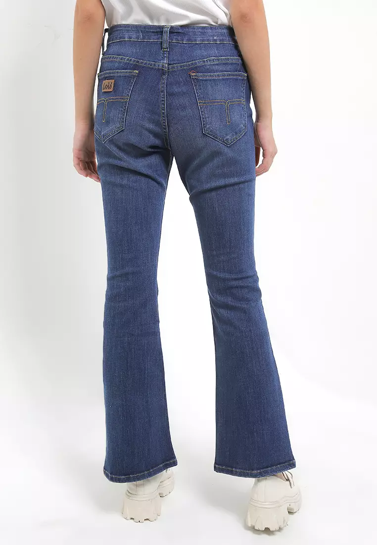 High Waist Boot Cut Stretch Denim Pant FBW390