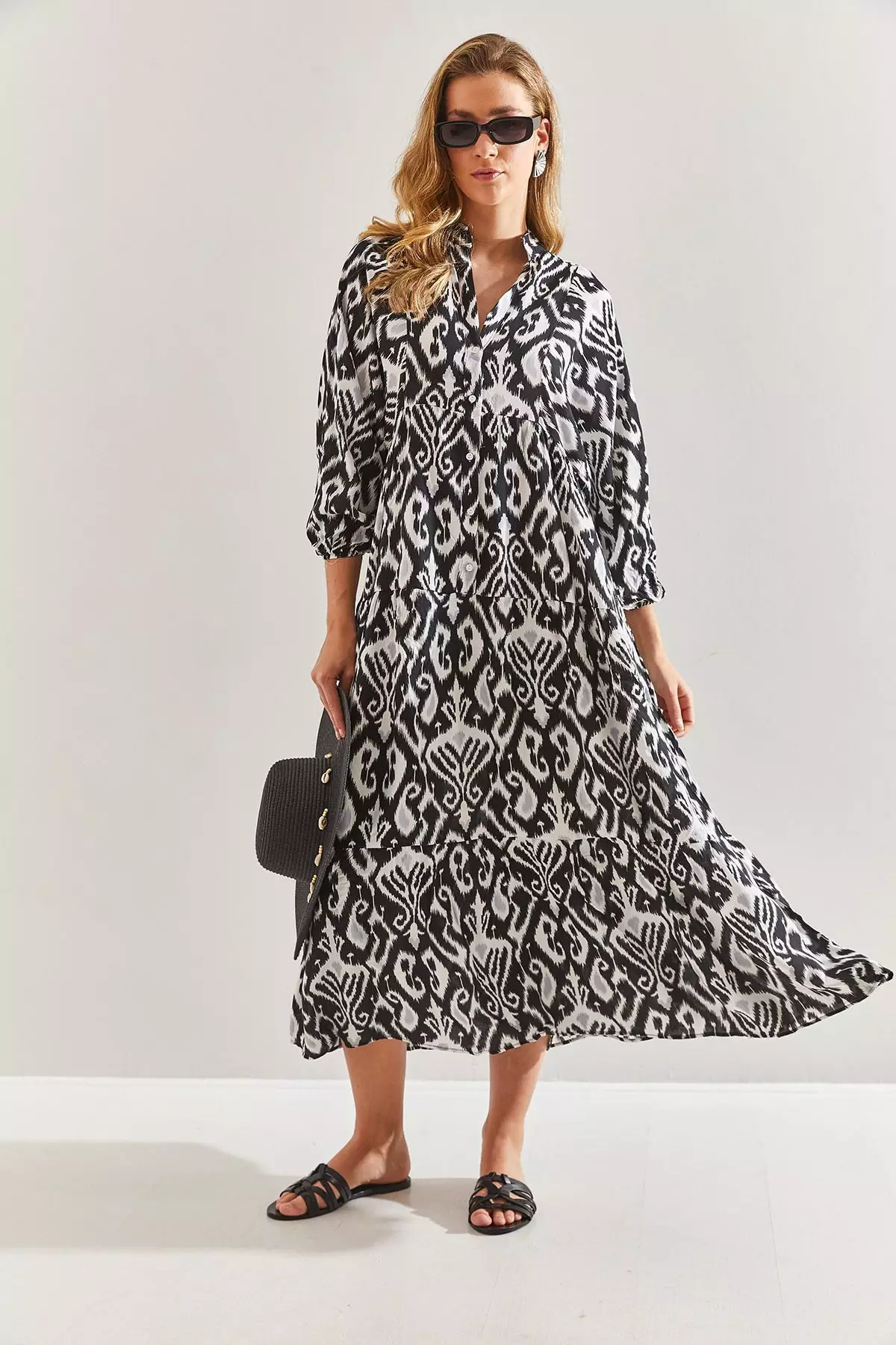 Women's Multi Patterned Viscose Dress 60171051