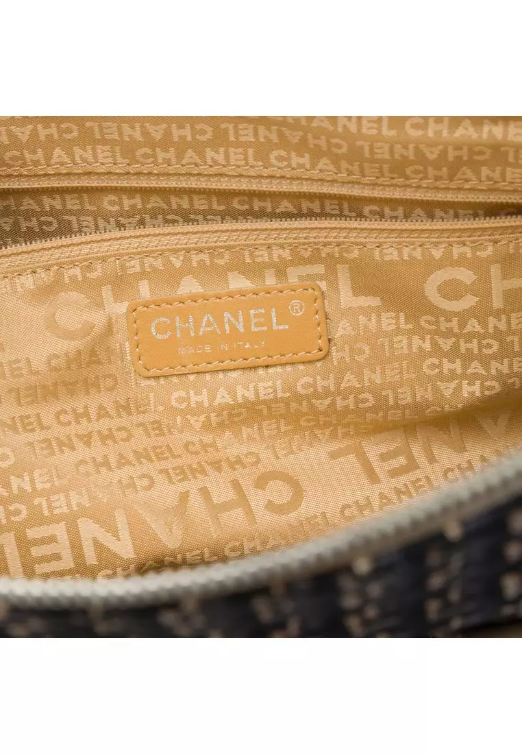 Pre-Loved Chanel Cc Canvas Clover Vertical Tote