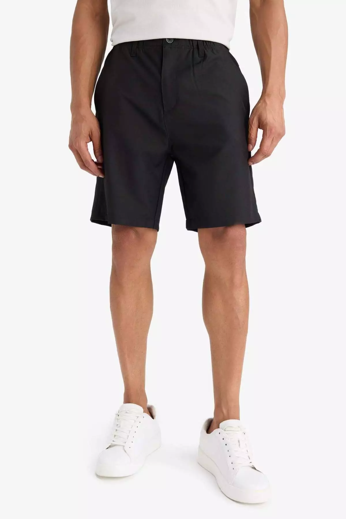 Defactofit Standard Fit Sportsman Short Leg Woven Shorts E4137Ax25Sm