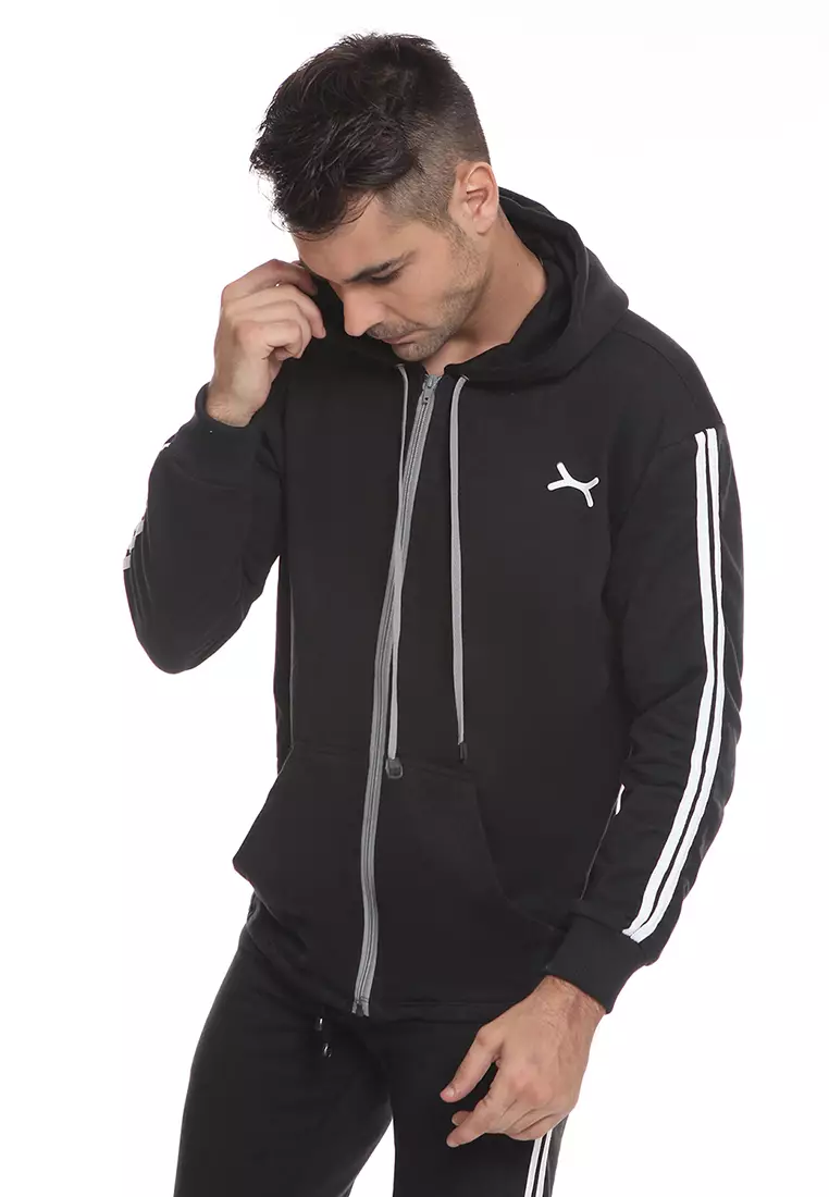 FLEXZONE Sport Hoodie Jacket Stepup Series Black