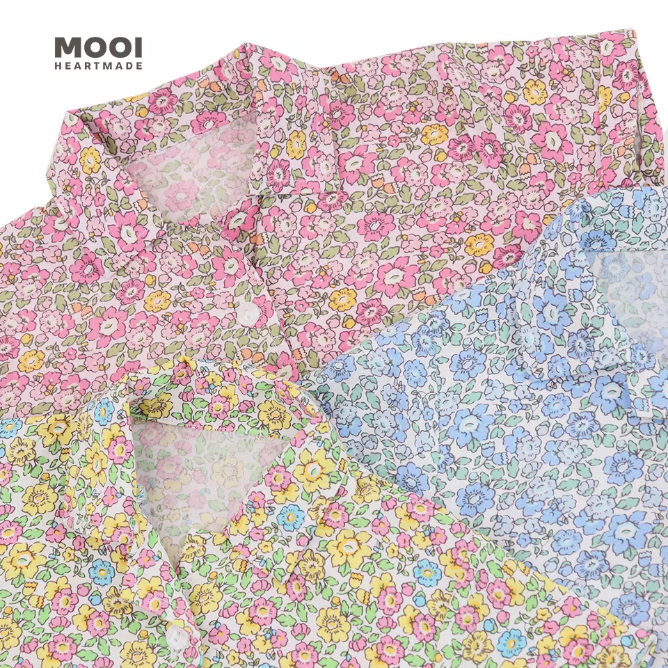 Mooi Atasan Anak Perempuan Maudy Top - Lemon Pink