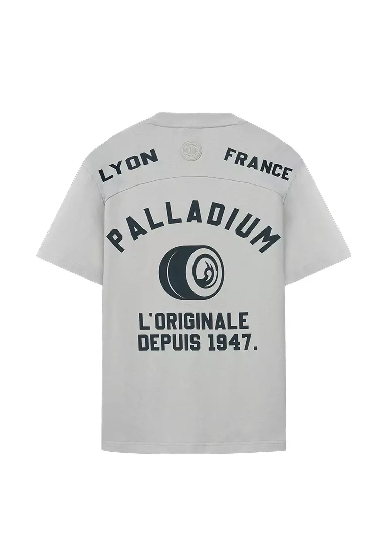 男裝 HERITAGE PALLADIUM LOGO 寬鬆落肩全棉T裇