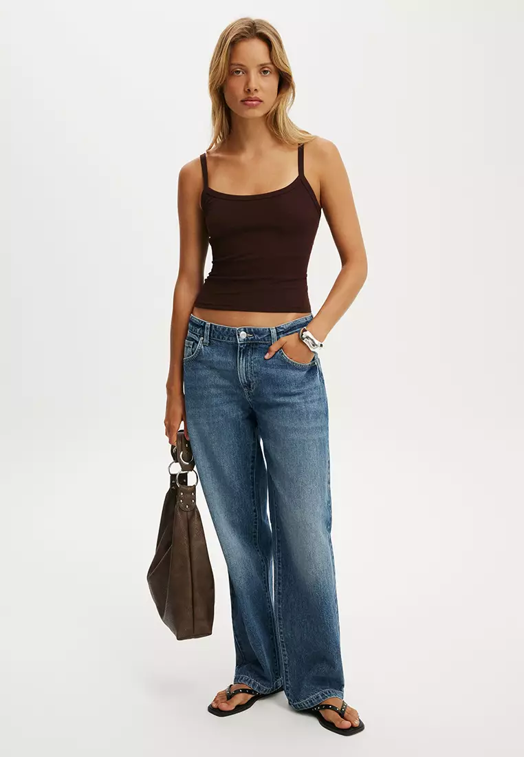 Goldie Rib Scoop Cami Top