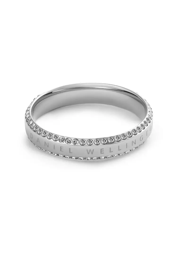 Classic Aura Ring Duo Silver Unisex Ring for women and men stainless steel crystal Ring DW Official Authentic Original Cincin perempuan lelaki DW