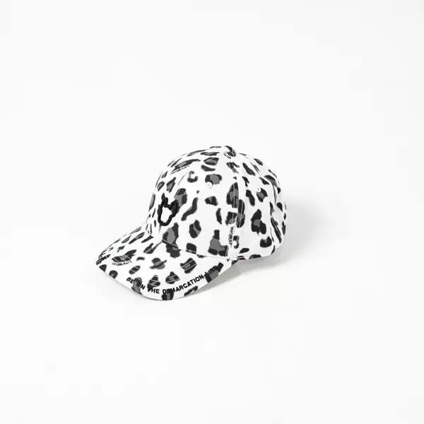 Topi LIFE WORK RADOG HEAD OUTLINE LEOPARD BLACK WHITE CAP 100% ORIGINAL - OS ADJUST
