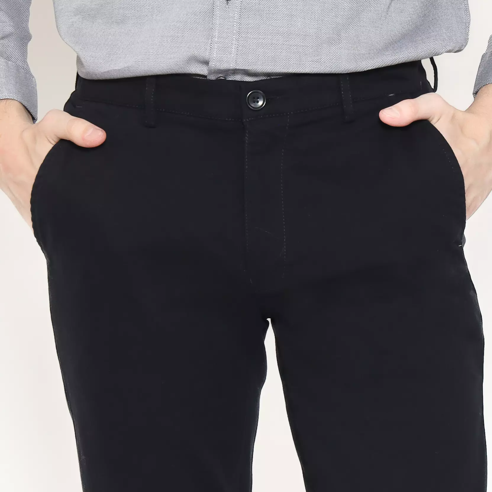 Schoeller Celana Chinos Pria – Branded Kualitas Premium | Warna Black – JON-SF