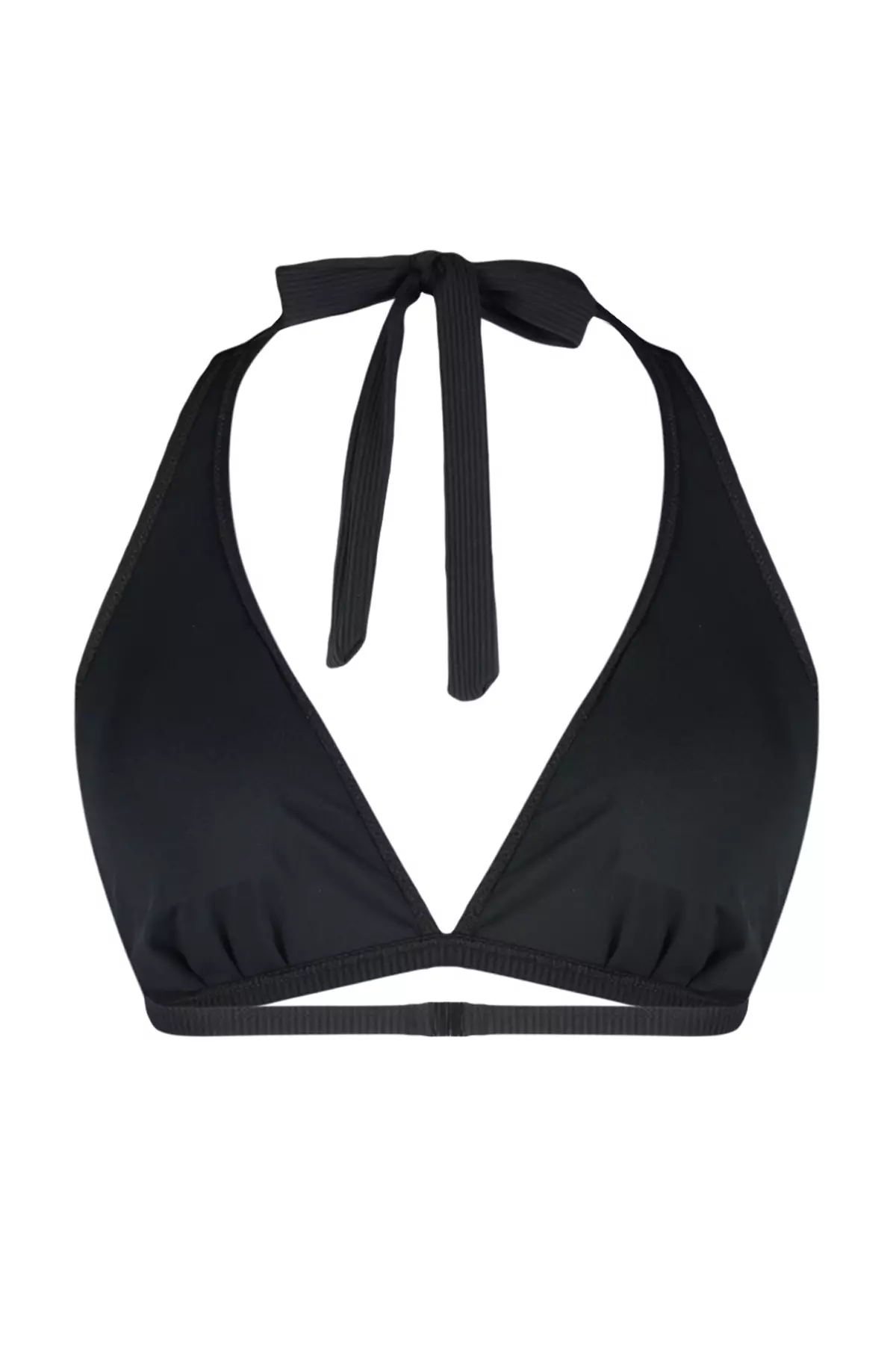 Deep V Neck Tie Detail Bikini Top