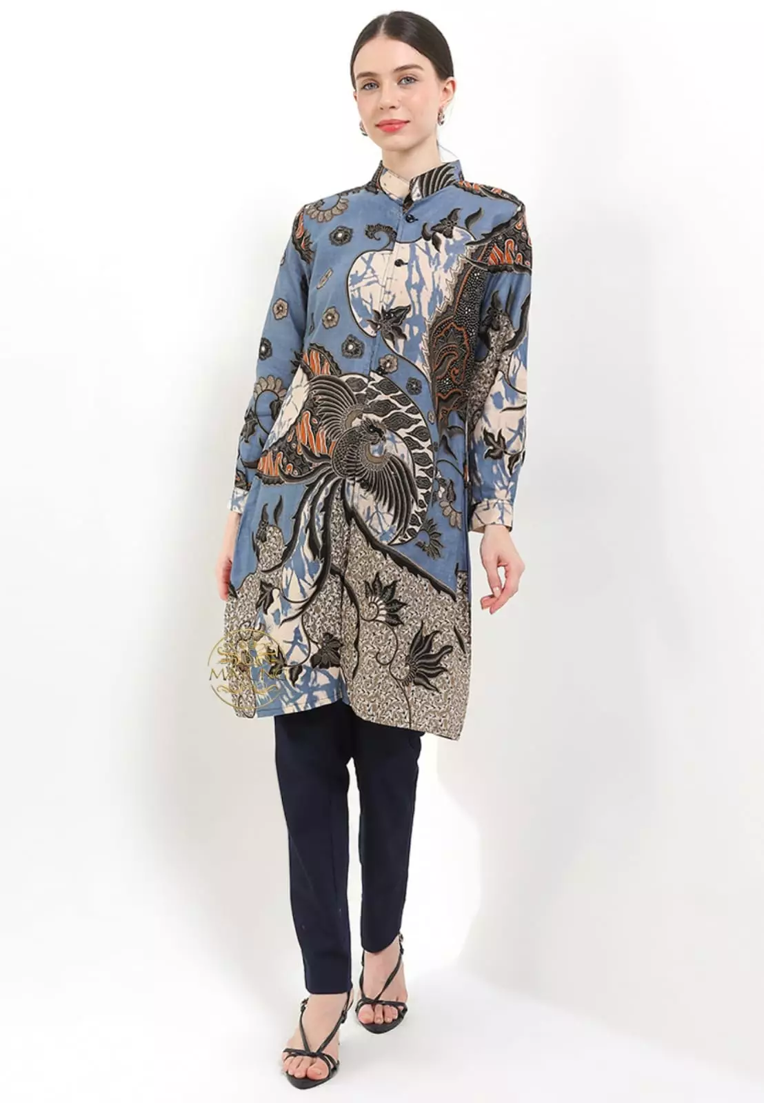 Tunik Batik Garudyas Biru Premium NLN