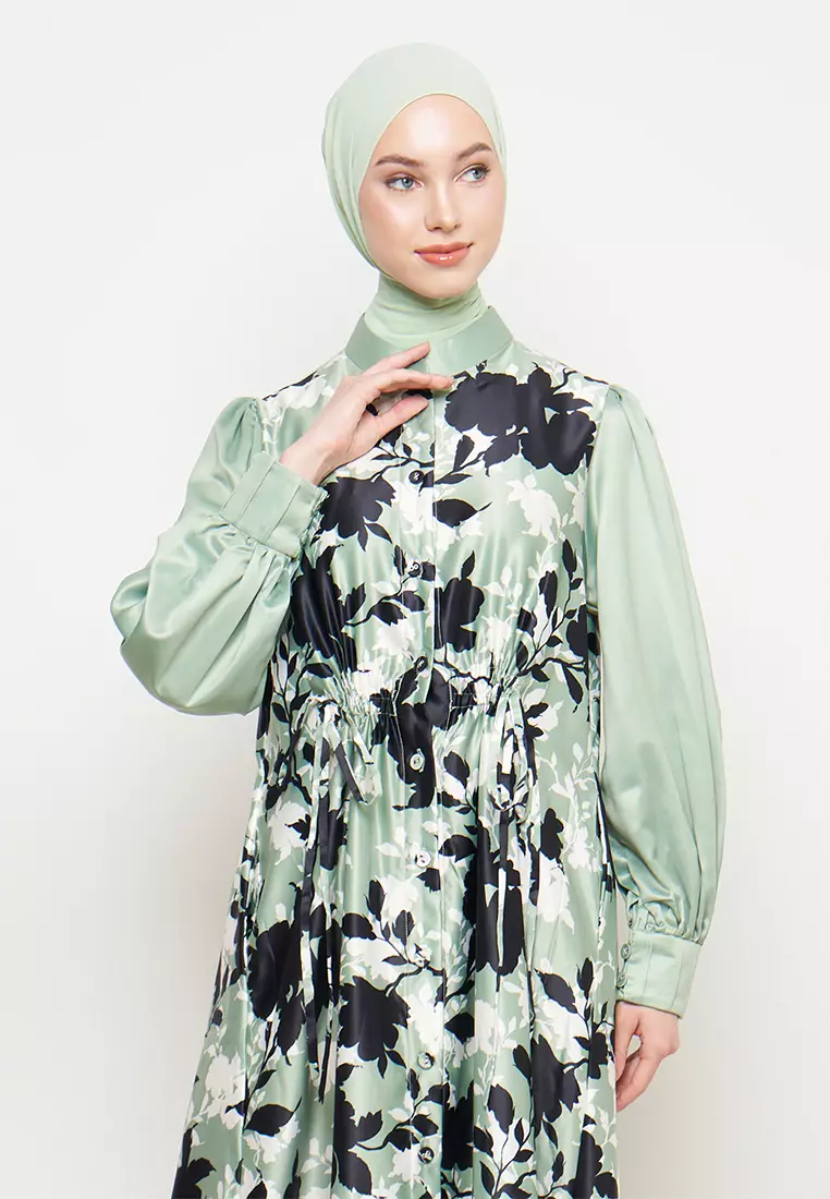Kamilaa by Itang Yunasz Dress Amorist Green