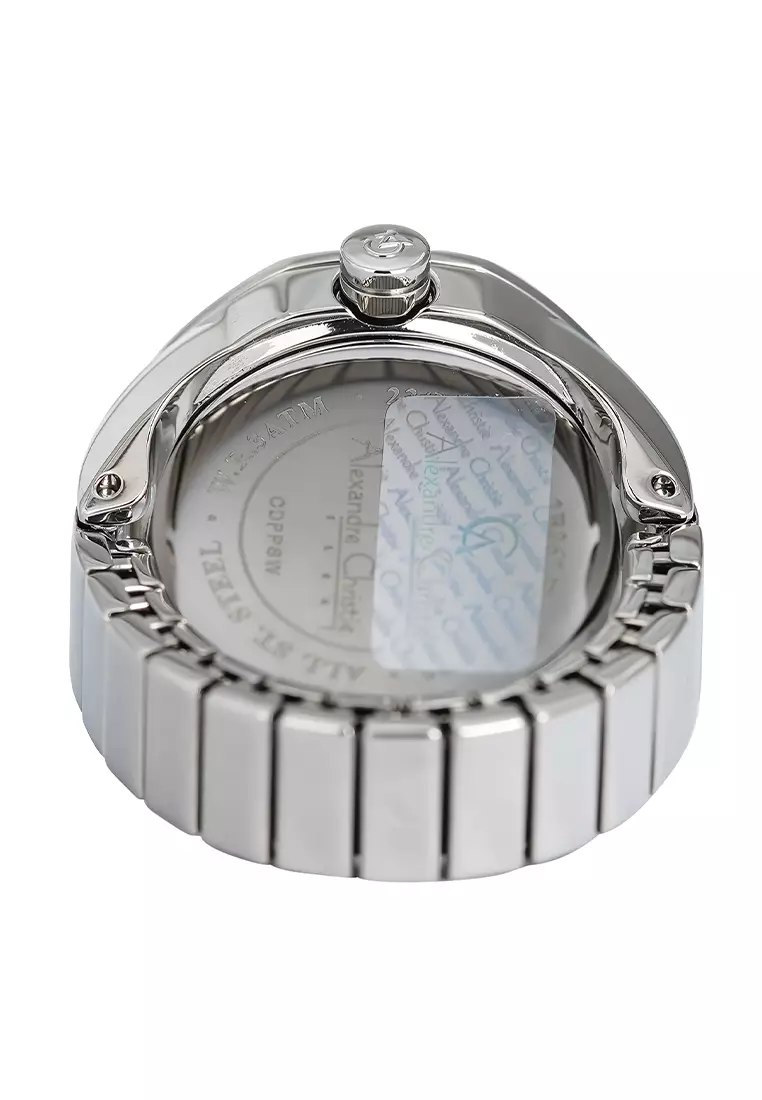 Jam Tangan Ring Wanita Alexandre Christie AC 2B06 LHBSSPN - Pink Dial - Stainless Steel