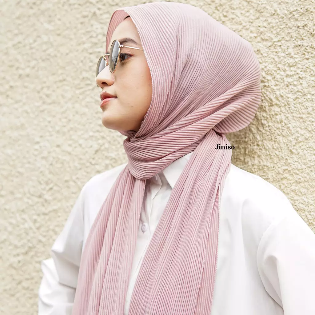 AURA Active Hijab Pashmina Plisket Shawl