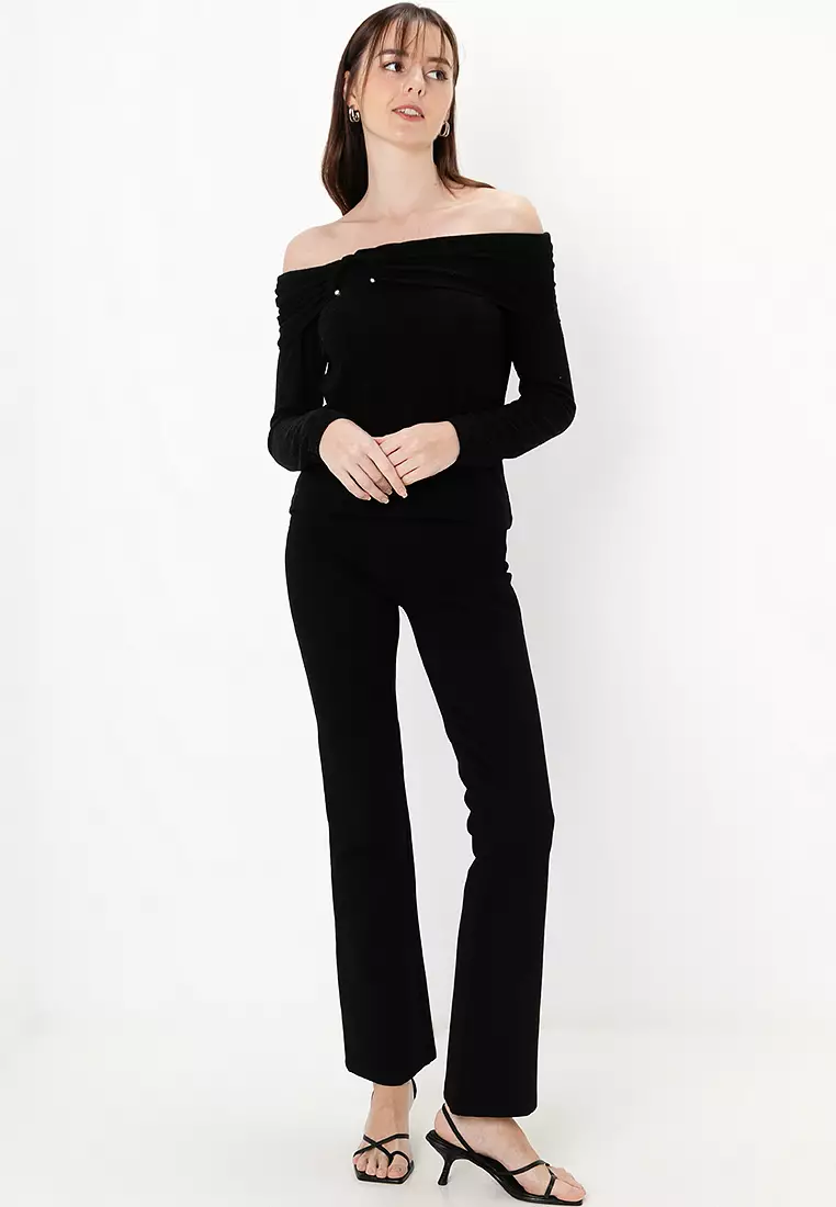 Esther Long Sleeves Off Shoulder Top