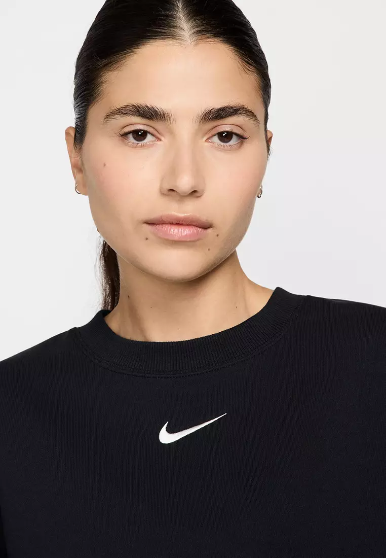 Sportswear Phoenix Fleece Loose Short-Sleeve French Terry Crop T-Shirt