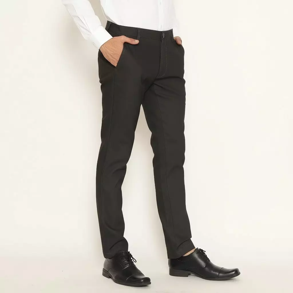 Lawell Celana Pria Slim Fit Look Formal Warna Grey | Cotton Stretch Premium | Garis Tipis Elegan – GRAHAM-SF