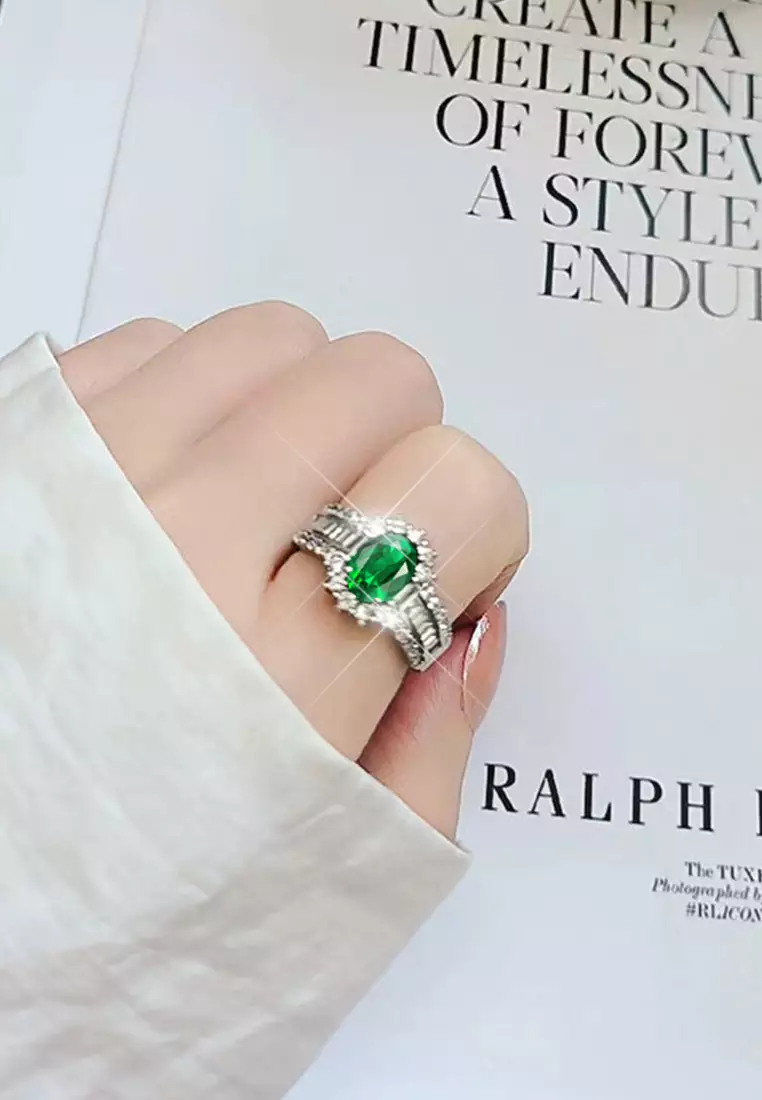 Cincin Wanita Berlian Original Perhiasan Elegan Fashion Cincin Cewek Tunangan Rings