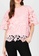 BADOMODA pink Cyan Allover Big Crochet Lace Top 69920AA8616726GS_5