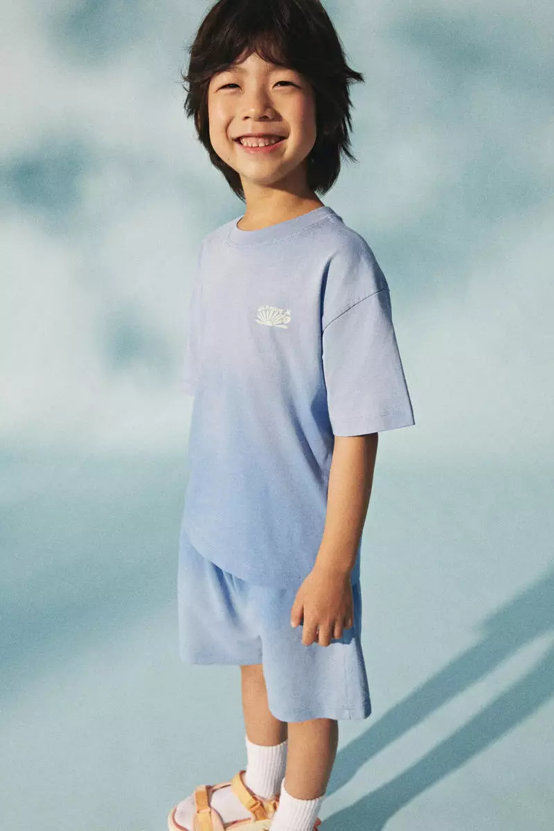 Printed cotton T-shirt