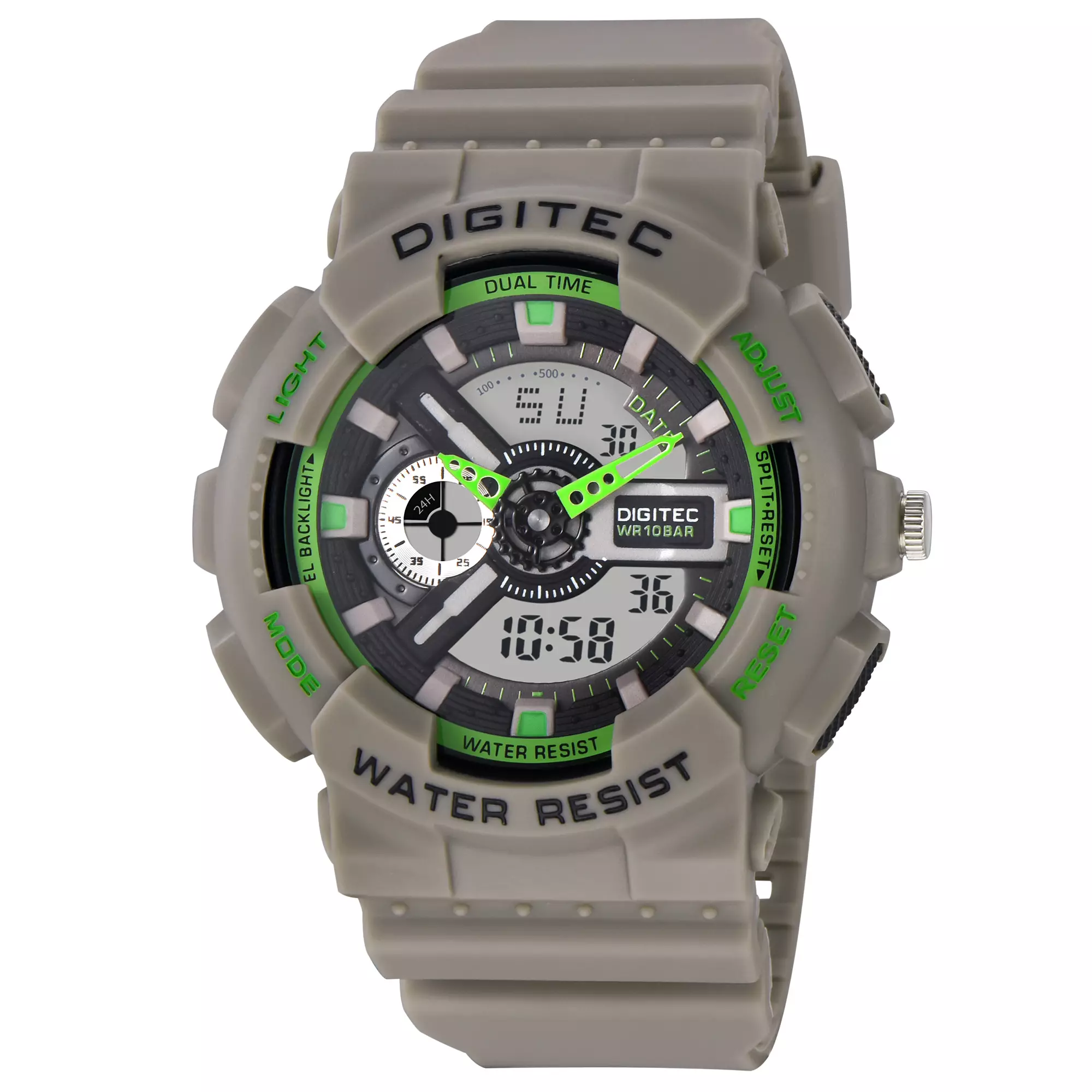 DIGITEC Jam Tangan Analog-Digital Pria DA-2020T Water Resist - GY4W Grey