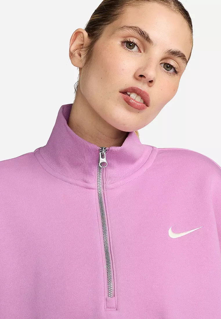 Sportswear Phoenix Fleece Women's Oversized 1/2-Zip Crop Sweatshirt