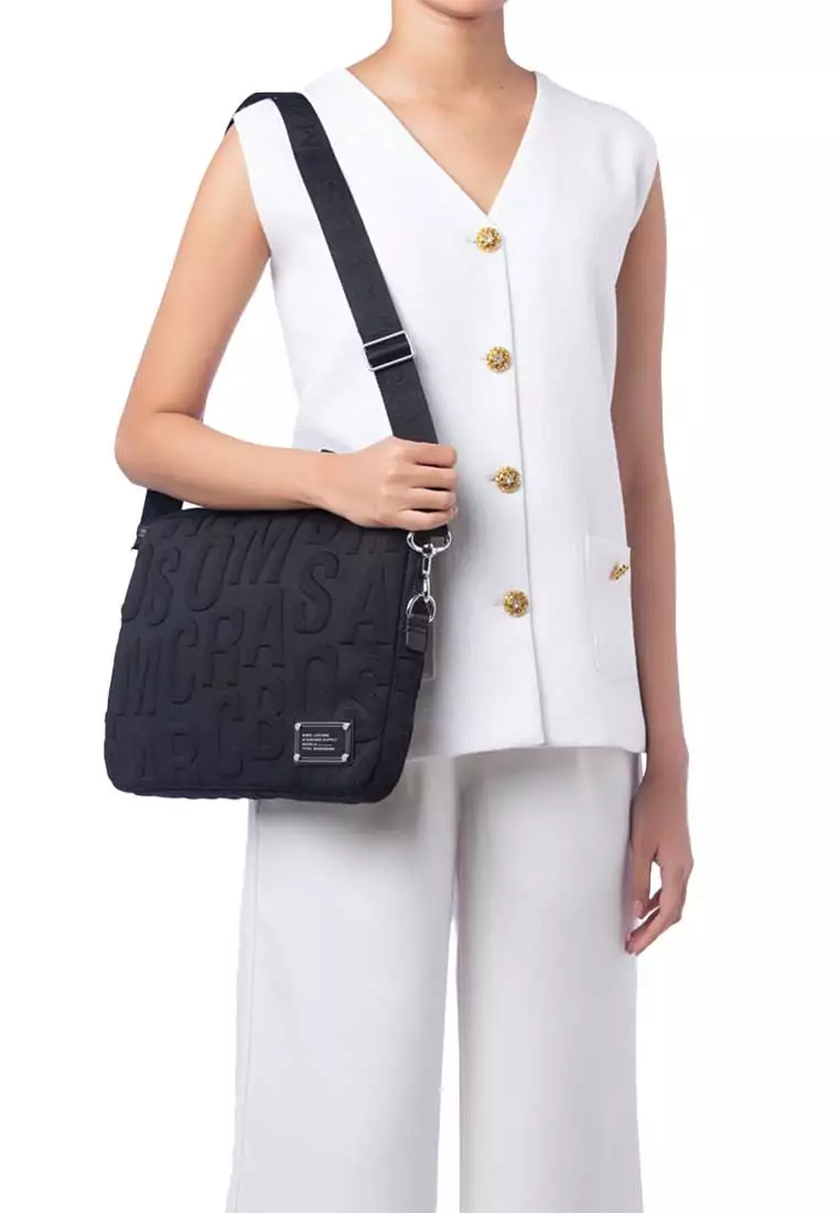 Nylon Logo Quilted 13 in Laptop Bag Black 4S4SCP001S02