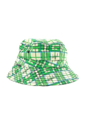 Crazeecausa green Crazeecausa OF High Plaid  Bucket Hat Green 76CF8AC76CB377GS_1