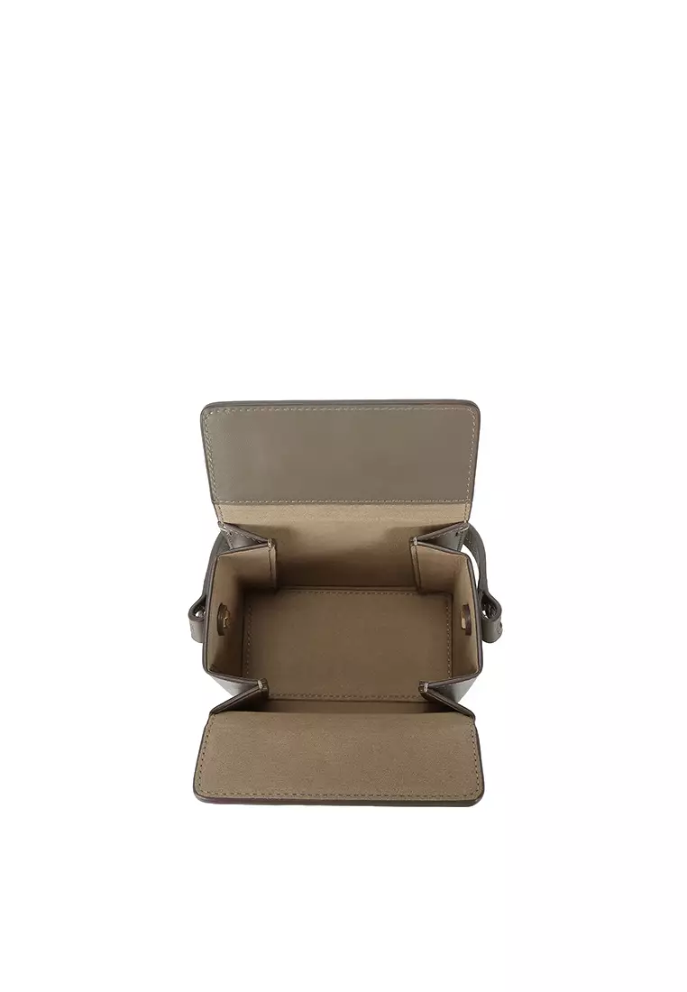 DEVON Mini Chain Box Bag - Turtledove