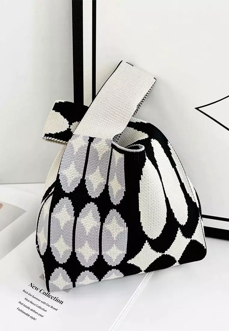 Buy HAPPY FRIDAYS Colorful Fly Knit Fabric Bag AS ZZB23002 2024