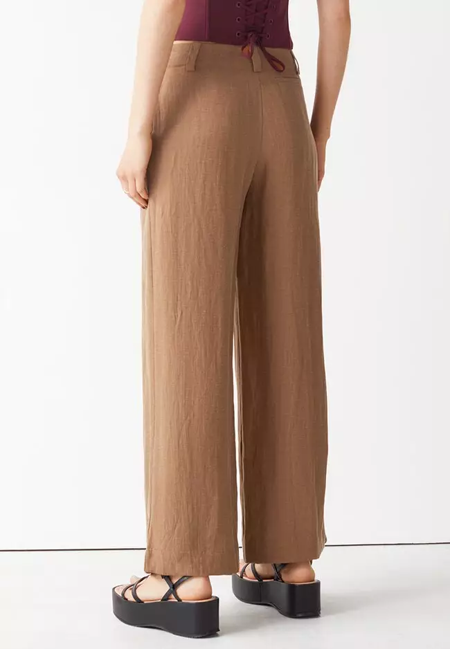 Straight Low Waist Trousers