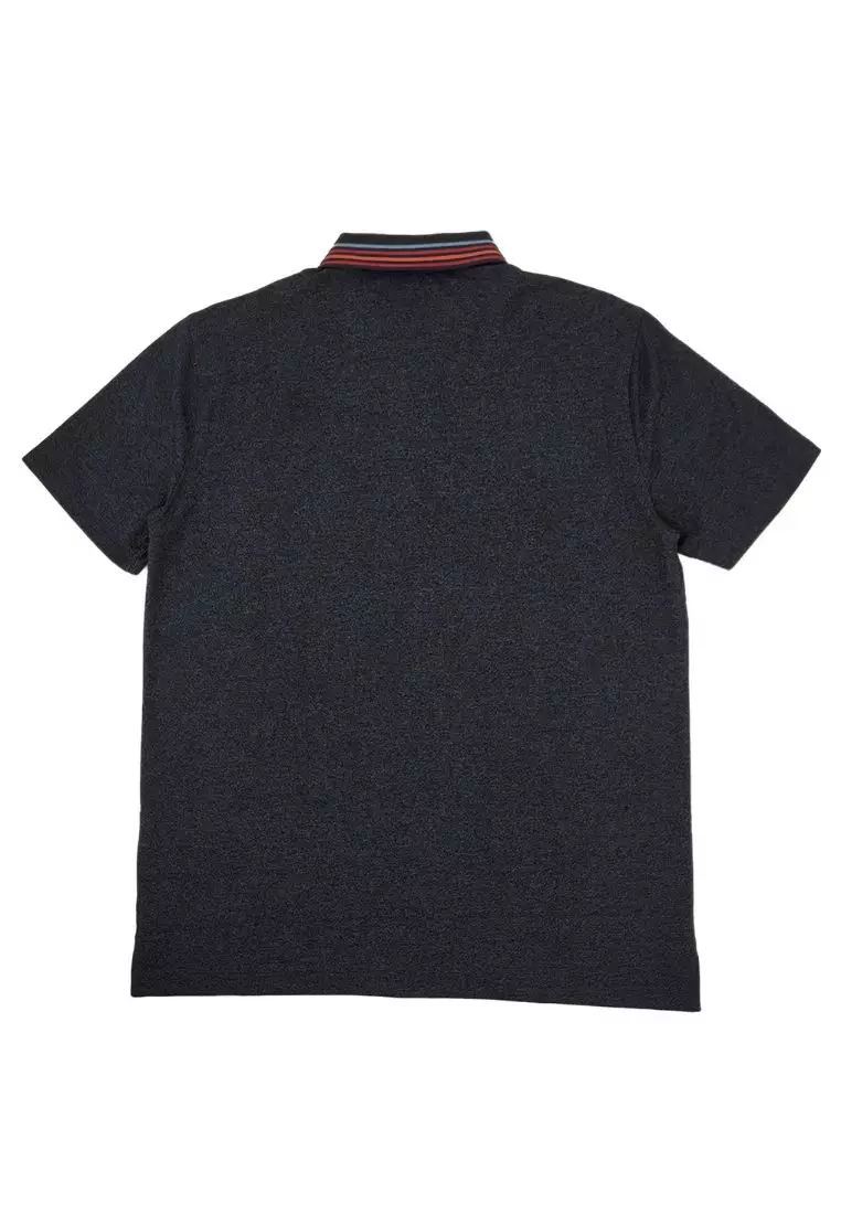 Men's Melange Logo Tipping Polos