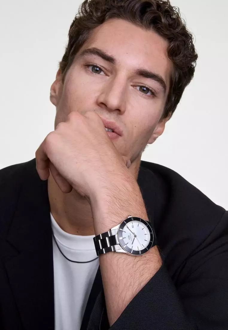 Iconic Paradigma Link Black Bezel - Men Watch stainless steel watch DW Official Authentic Original jam tanggan lelaki DW jam tangan