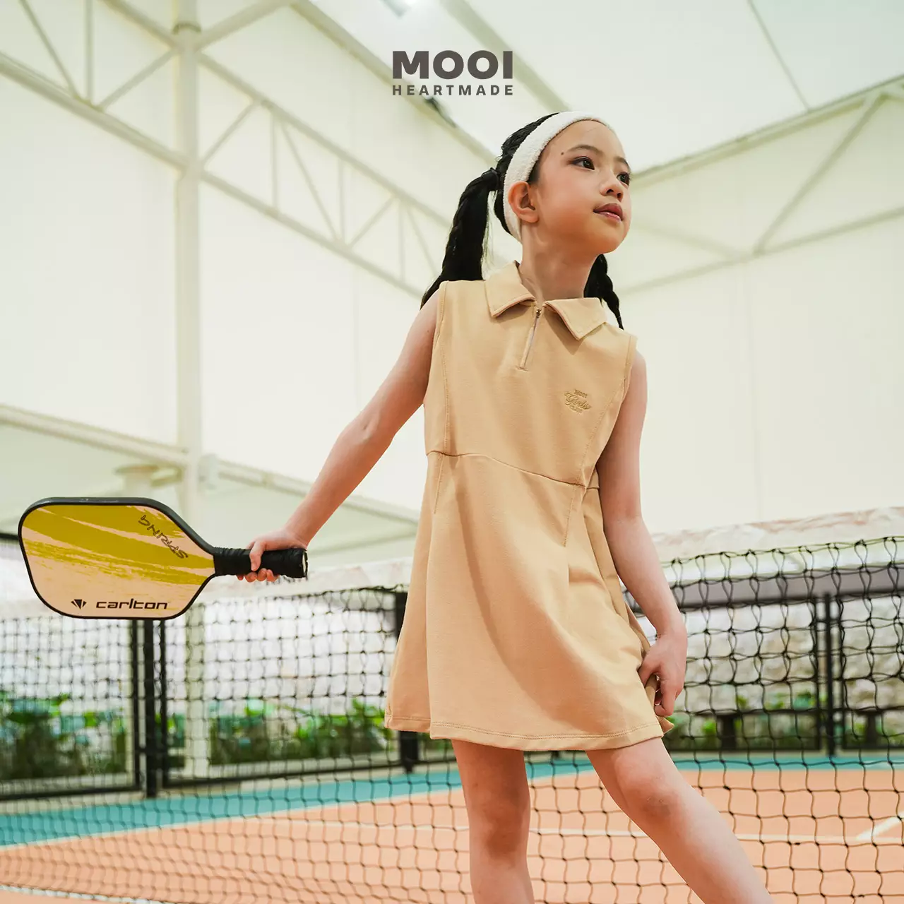 Mooi Dress Anak Perempuan Cherly Dress - Khaki