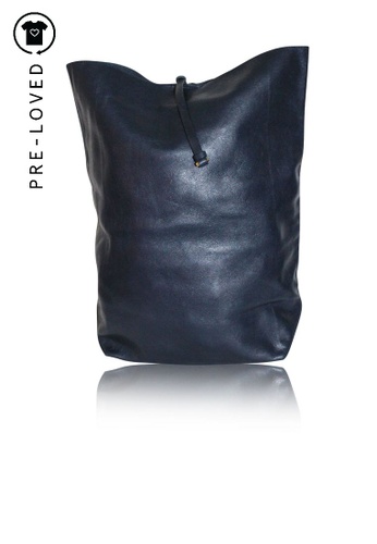 Buy Jil Sander Pre Loved Jil Sander Leather Lunch Box Bag Online Zalora Singapore