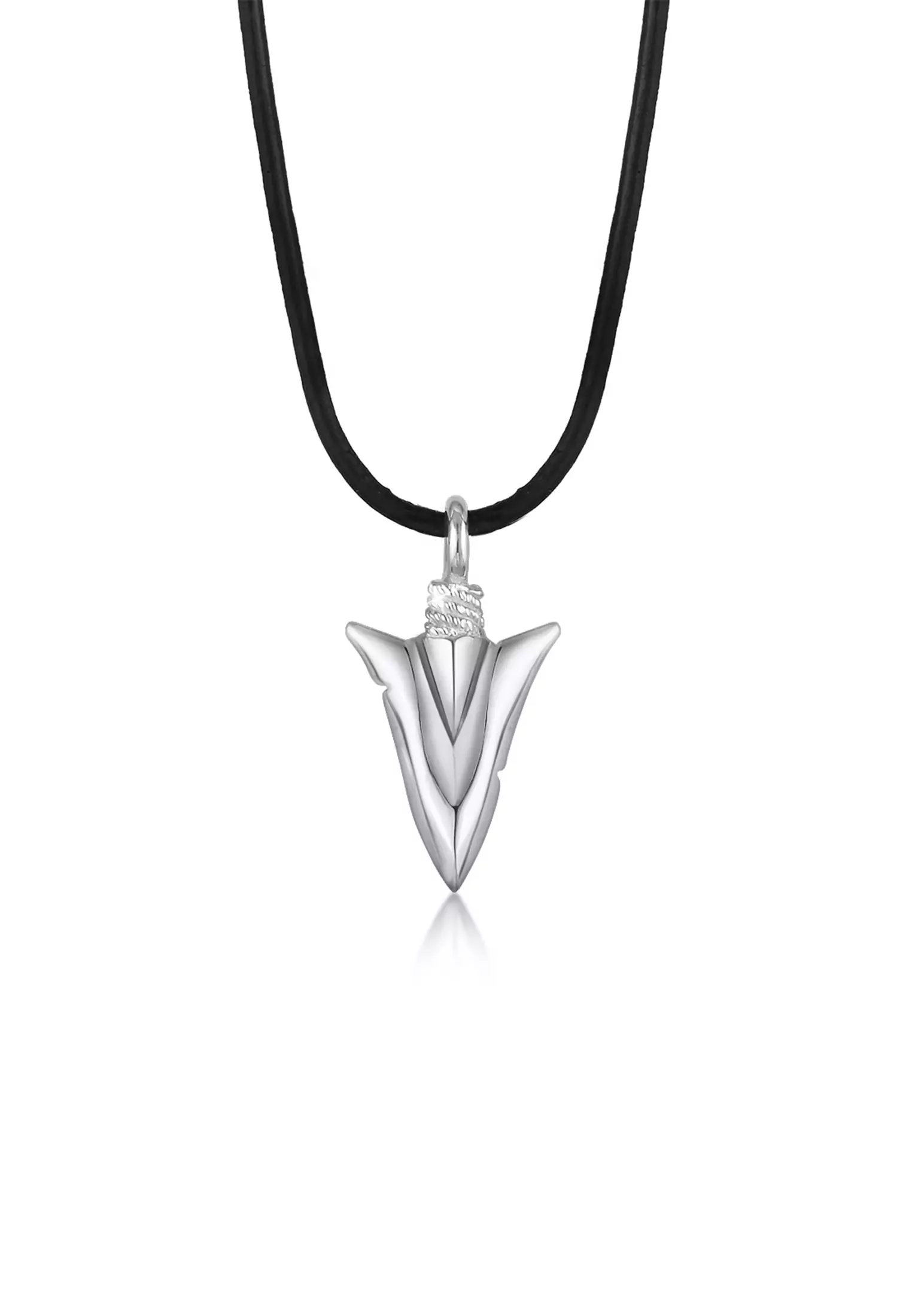 项链男士箭吊坠皮革