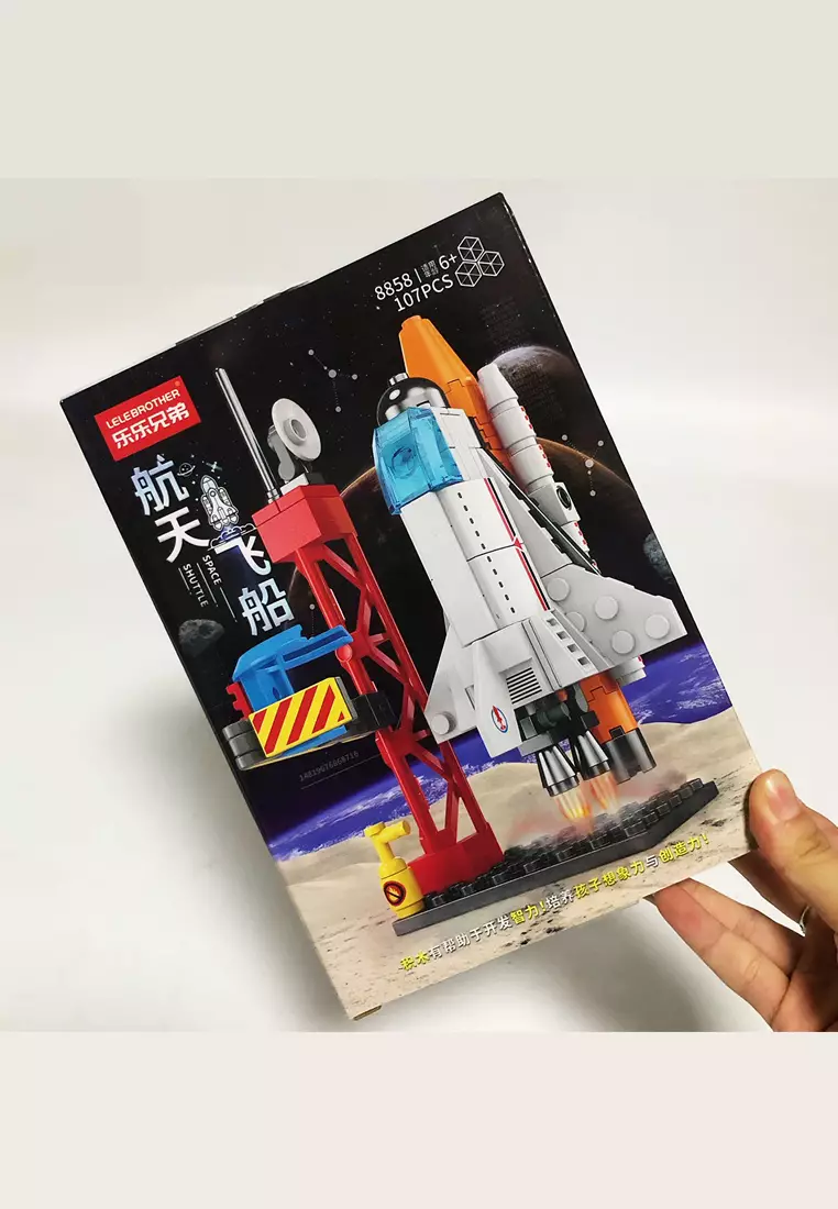 Wakakids Lego Brick Nano Block Luar Angkasa Model Rocket Space Shuttle Mainan Edukasi Anak 8858 Venrc