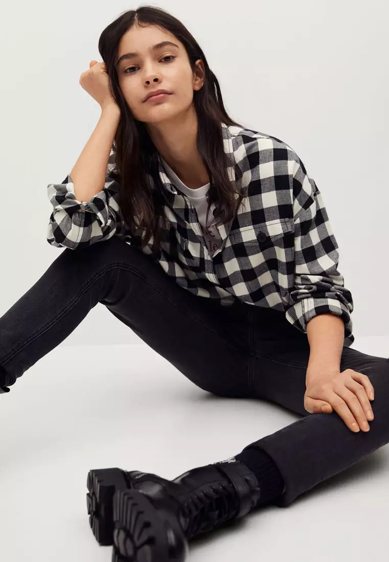 Teens Check Cotton Shirt
