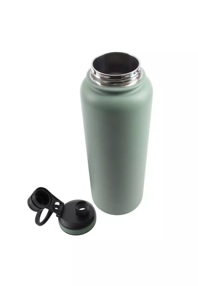 Oasis Stainless Steel Insulated Sports Water Bottle with Screw Cap 1.1L - Sage Green
