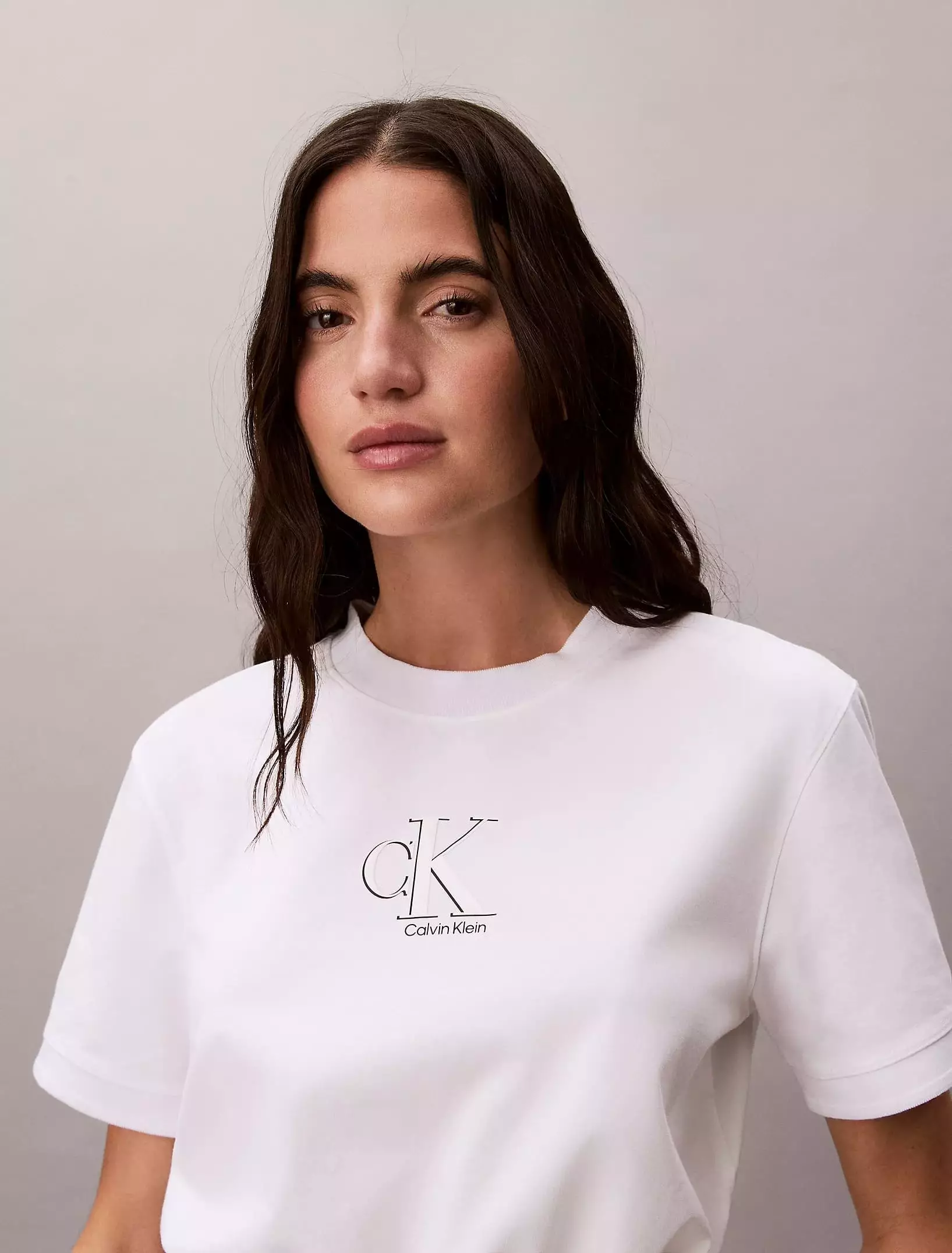 Calvin Klein - SS COOLING JRSY TIE WAIST CROP TEE