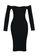 Trendyol black Off Shoulder Knitted Dress D5128AA108FF1CGS_7