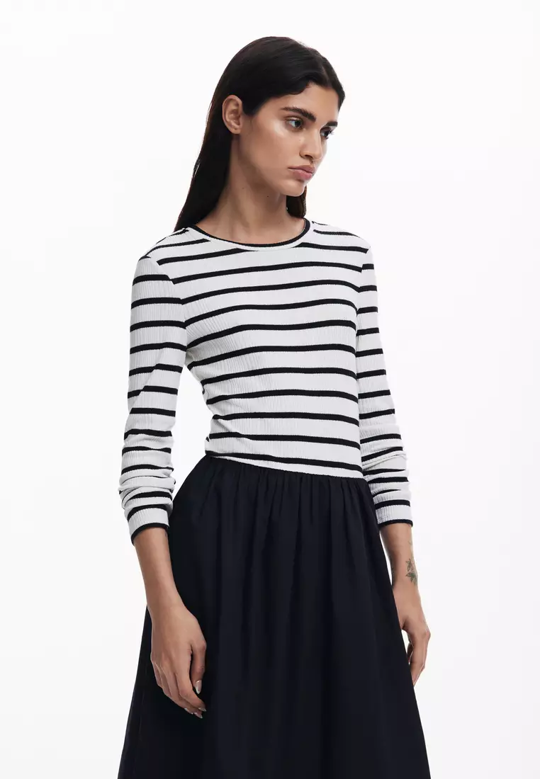 Combined midi dress