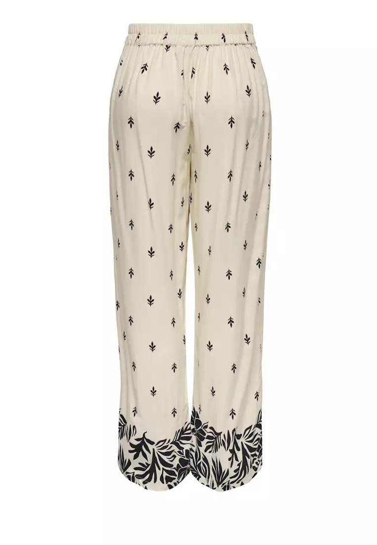 Printed Wide Pants