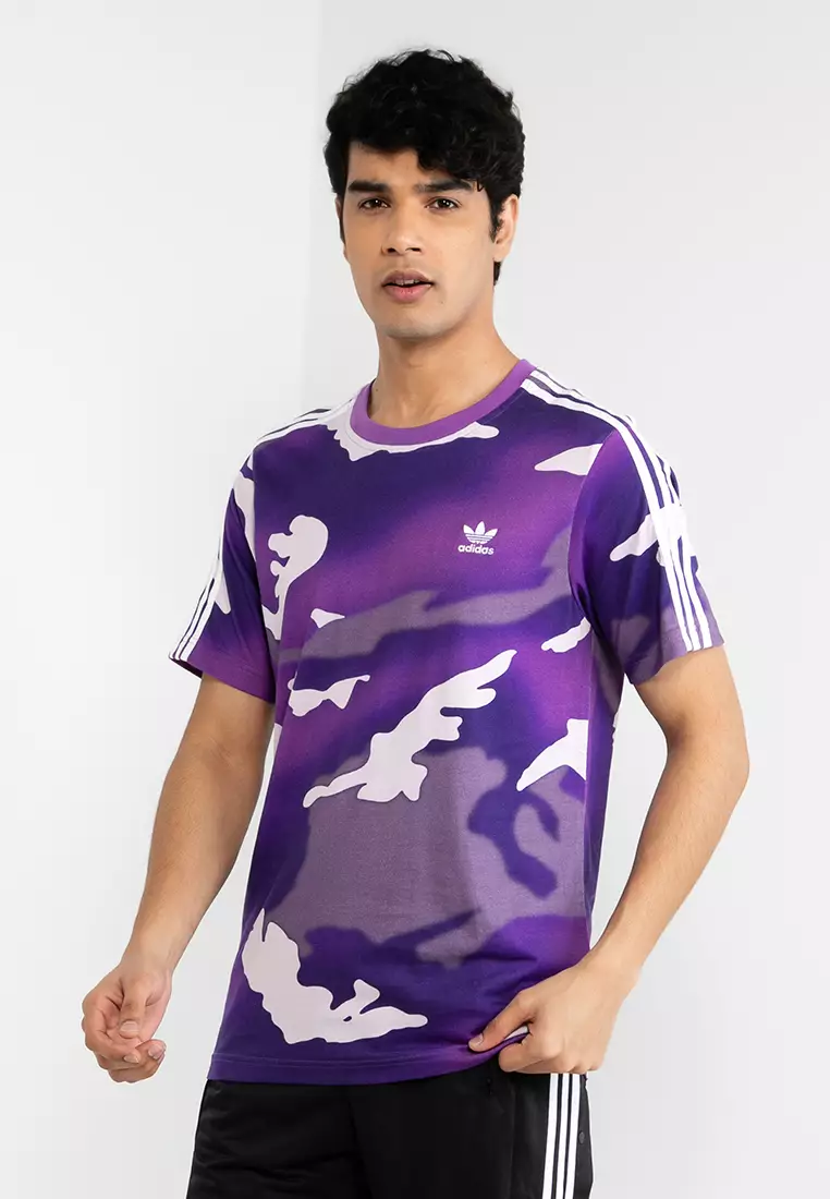 Adidas originals best sale purple t shirt