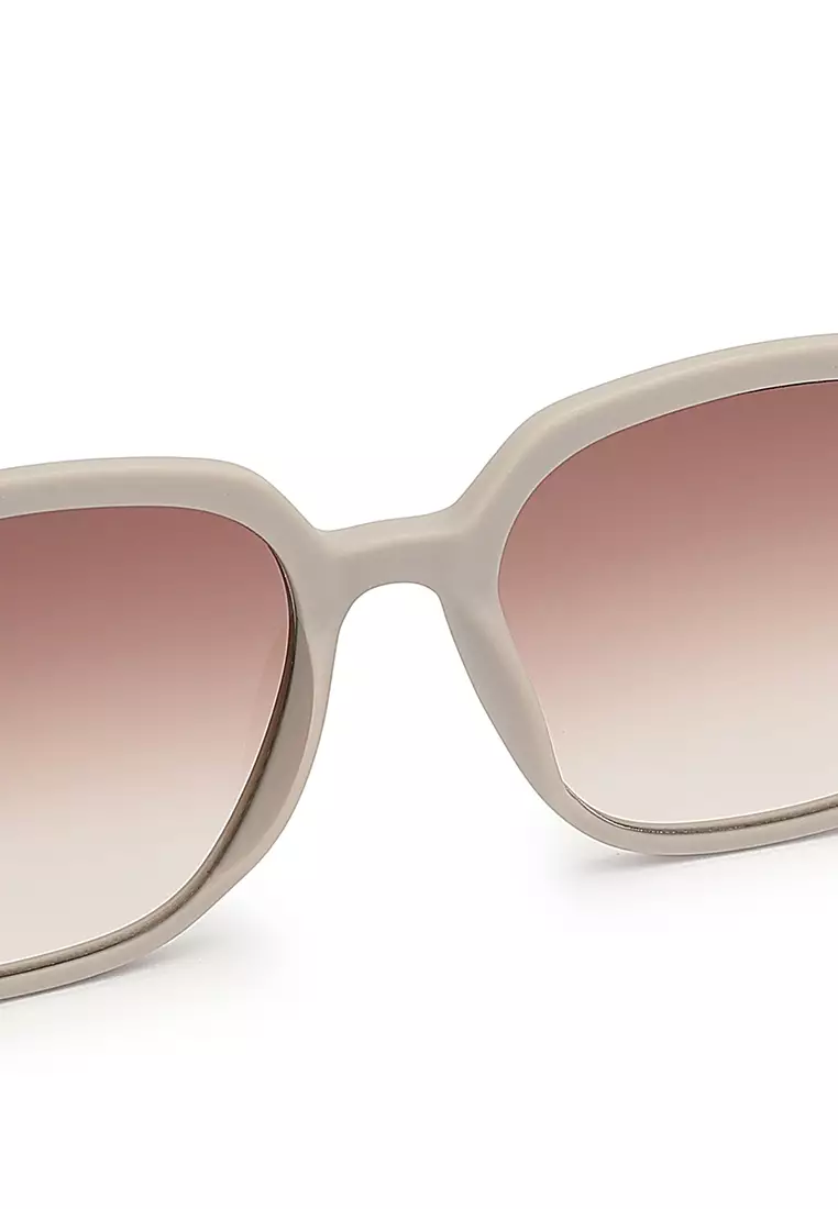 Unisex Fashion Sunglasses - Elastic Grey / Coffee