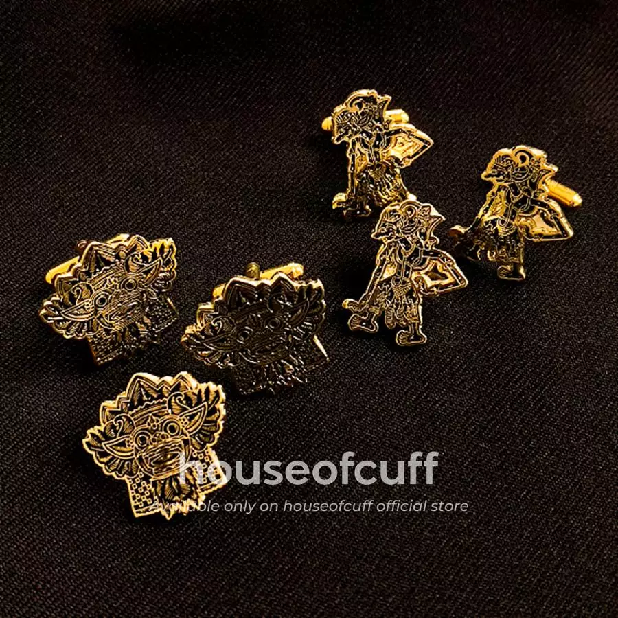 Houseofcuff cufflinks cufflink kancing manset indonesia wayang barong - Wayang