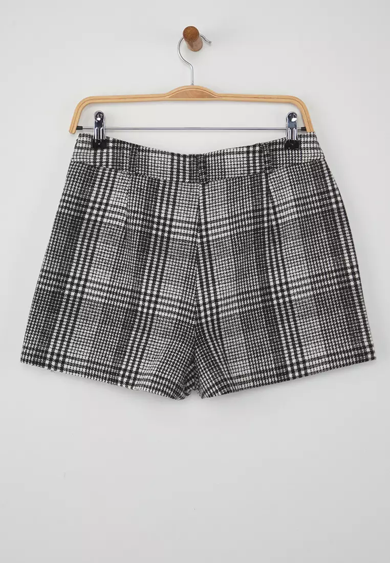 Limited Edition Black And White Plaid Shorts & Bermuda