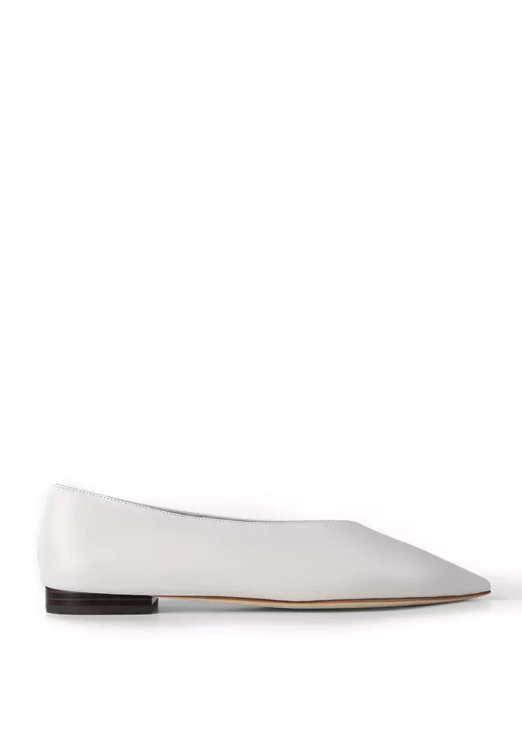 Buy BERACAMY BERACAMY JIA Pointy Flats Blanc 2024 Online