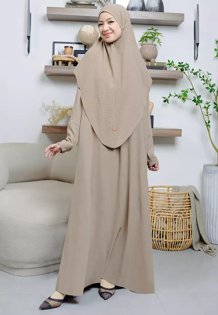 Hafsha Abaya Set Hazelnut